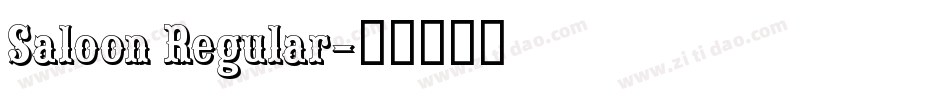 Saloon Regular字体转换